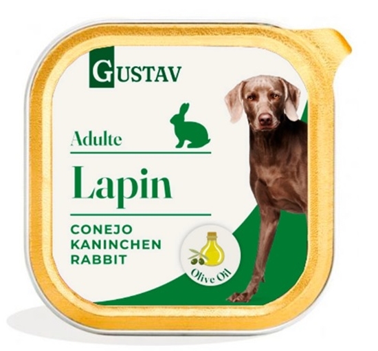 Picture of Gustav Rabbit Pate for Dogs with Flax Seeds & Olive Oil